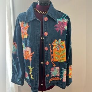 Life Style Denim Jacket Size Large